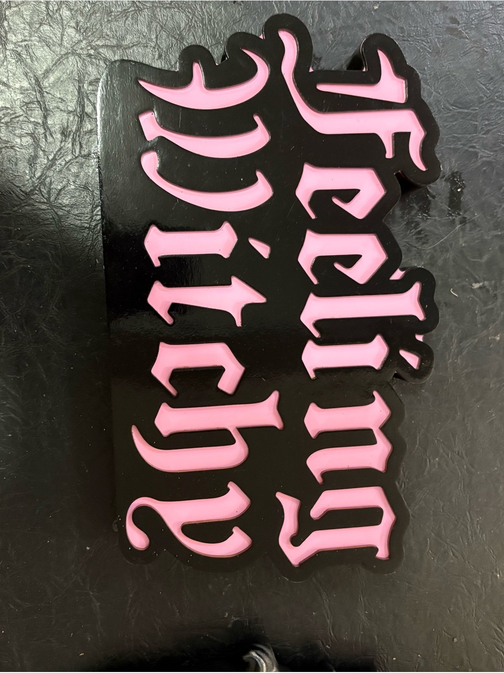 Ashland Black and Pink 'Feeling Witchy' Halloween Decorative Sign